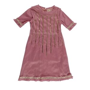 Joyfolie Girls Holiday Dress Cantrelle Dusty Pink Rose Mia Joy Sequins Size 7